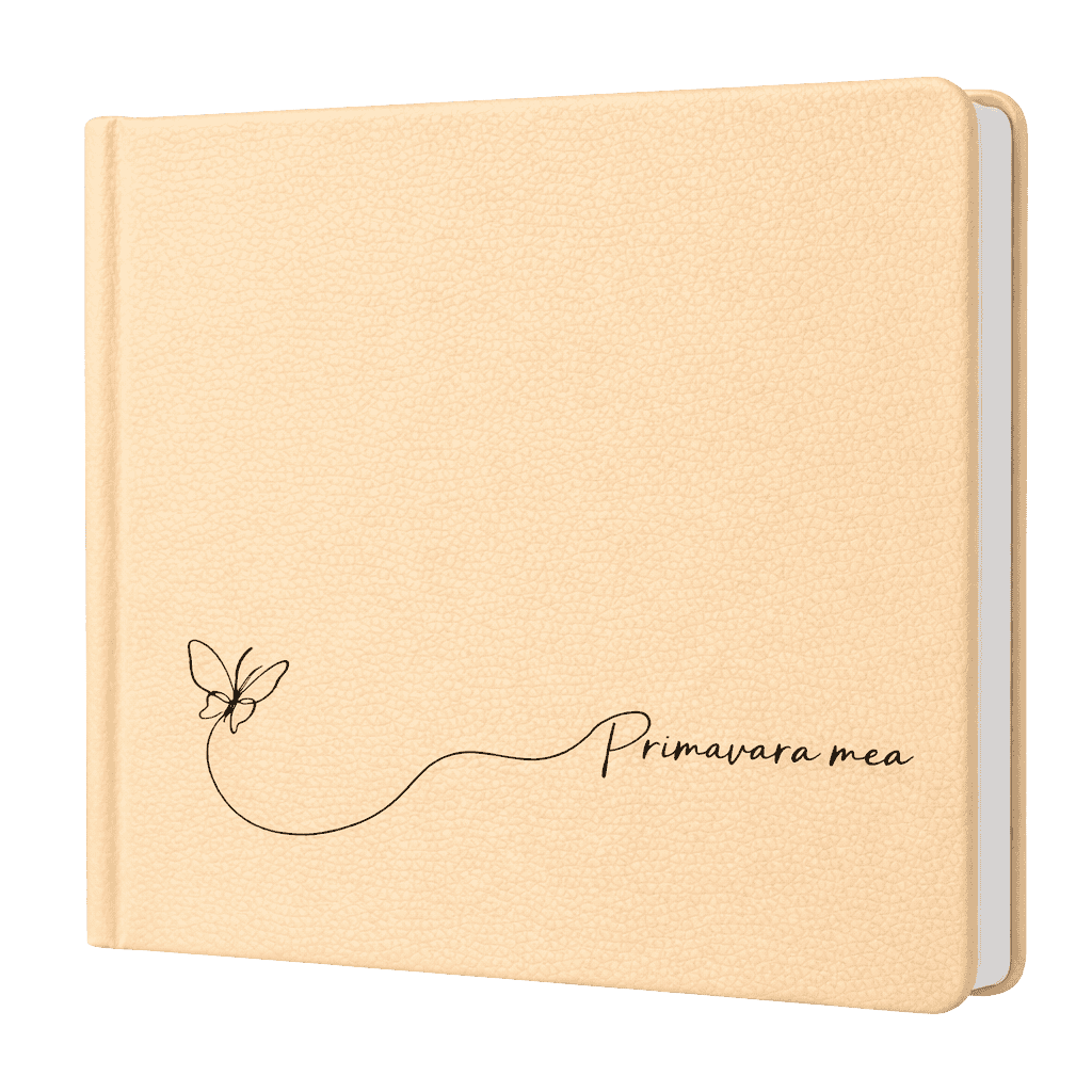 Album 25x25 Piele Eco Gravata Primavara Mea cu 20 de pagini