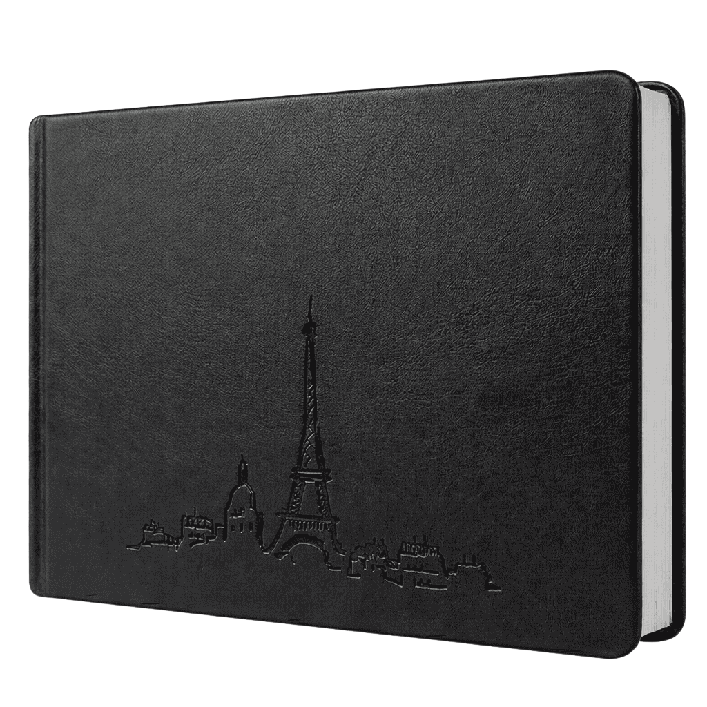 Album Paris 20x30, piele naturala, cu gravare si 30 de pagini