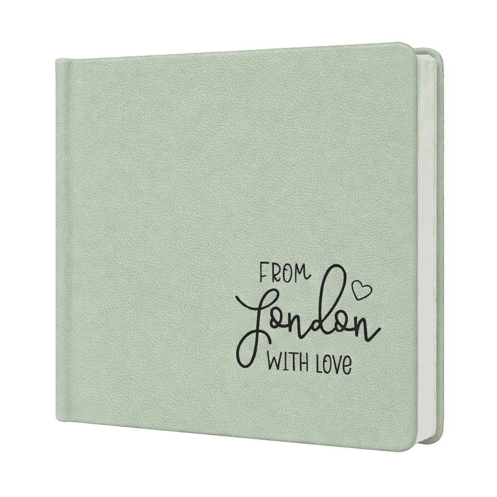 Album cu piele eco 25x25 From London With Love cu 24 de pagini